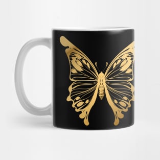 Gold Butterfly Mug